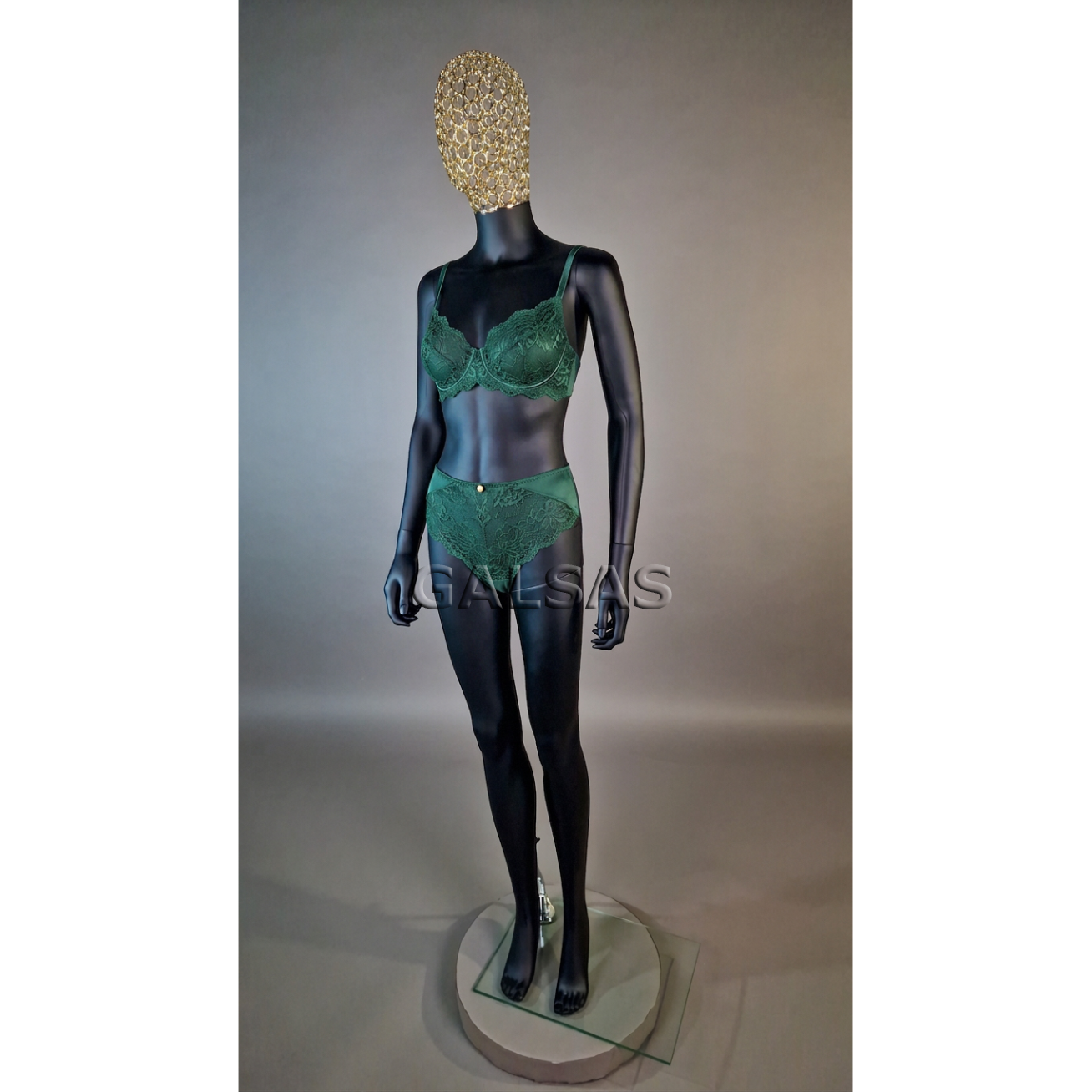 Female Full-Body Mannequin BF6-J-MAT-TINKL - Matte Black, with Mesh Head. Plastic. 5 Female Full-Body Mannequin BF6-J-MAT-TINKL - Matte Black, with Mesh Head. Plastic. 5