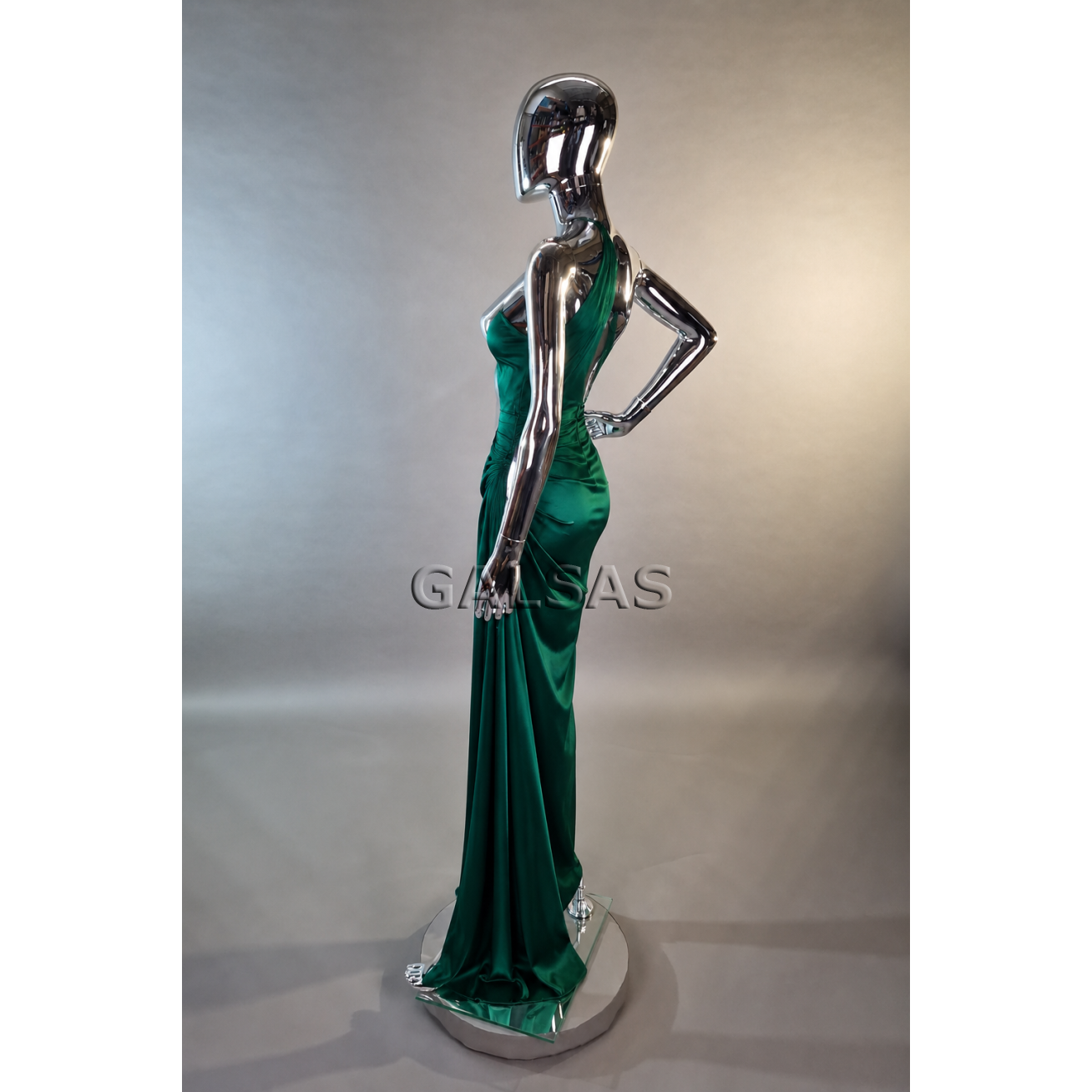 Silver Female Full-Body Mannequin, BF17-SILVER - full-body, featureless face. Plastic. 5