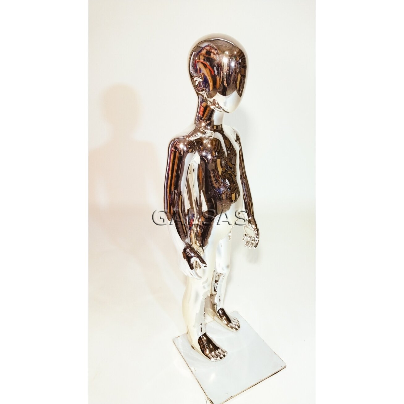 Child Mannequin VAI-SILVER-85 - full-body, silver color. Plastic 4