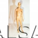 Moters manekenas XMA-07 - pilno ūgio,su veidu,kūno spalva. Plastikas.