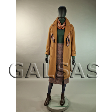 Female Full-Body Mannequin M1017D-J-MAT, Matte Black. Plastic. Female Full-Body Mannequin M1017D-J-MAT, Matte Black. Plastic.