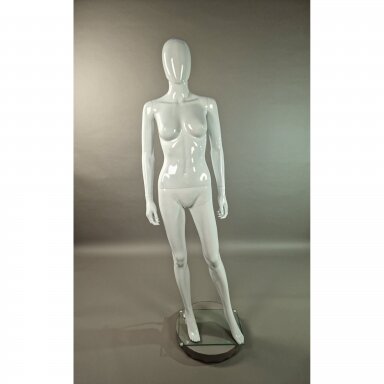 Female Full-Body Mannequin M1017K-B-BLIZG, Glossy White. Plastic Female Full-Body Mannequin M1017K-B-BLIZG, Glossy White. Plastic