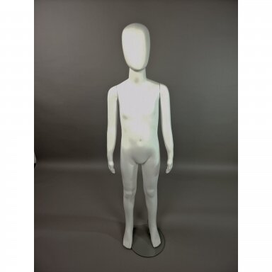 Child Mannequin VAI-B-MAT-135 - Full-Body, Matte White Plastic, Height 135 cm Child Mannequin VAI-B-MAT-135 - Full-Body, Matte White Plastic, Height 135 cm