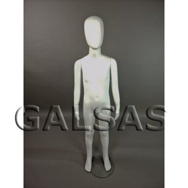 Child Mannequin VAI-B-MAT - Full-Body, Featureless Face, Matte White. H-147 cm Child Mannequin VAI-B-MAT - Full-Body, Featureless Face, Matte White. H-147 cm