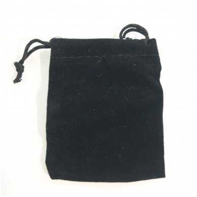 Dovanu maišeliai, aksomas, 9 x 12 cm, juoda spalva - juvelyrikos, bižuterijos papuošalams.