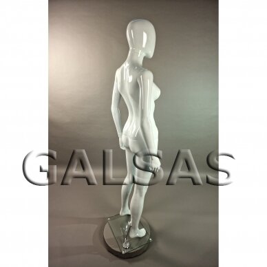 Sieviešu manekens М1017К-B-BLIZG - pilnā augumā, krāsa balta briljanta. Plastmasa.