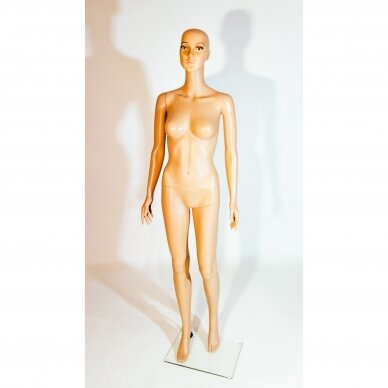 Manekenas moteriškas XMA-010 - pilno ūgio,su veidu,kūno spalva. Plastikas.