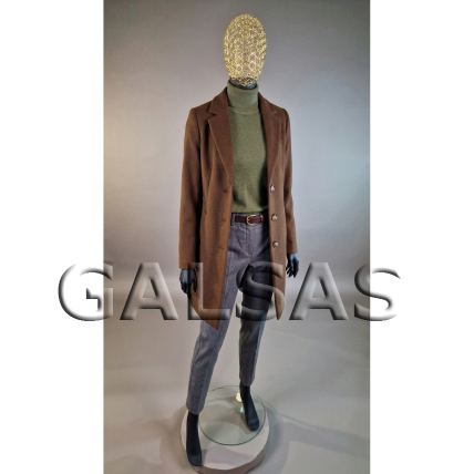 Matte Black Female Full-Body Mannequin with Mesh Head, Model 1017D-TINKL-J-MAT. Plastic. 9