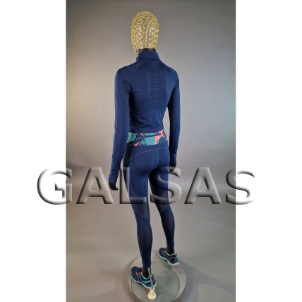 Matte Black Female Full-Body Mannequin with Mesh Head, Model 1017D-TINKL-J-MAT. Plastic. 12