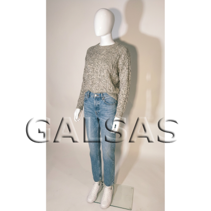 Female Full-Body Mannequin BF6-B-BLIZG, Glossy White. Plastic. 8 Female Full-Body Mannequin BF6-B-BLIZG, Glossy White. Plastic. 8