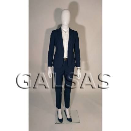 Female Full-Body Mannequin BF6-B-BLIZG, Glossy White. Plastic. 2 Female Full-Body Mannequin BF6-B-BLIZG, Glossy White. Plastic. 2