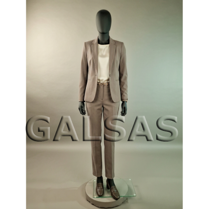 Female Full-Body Mannequin, Model BF6-J-MAT, Matte Black. Plastic. 1 Female Full-Body Mannequin, Model BF6-J-MAT, Matte Black. Plastic. 1