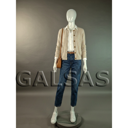 Female Full-Body Mannequin M1017D-B-BLIZG, Glossy White. Plastic. 1 Female Full-Body Mannequin M1017D-B-BLIZG, Glossy White. Plastic. 1