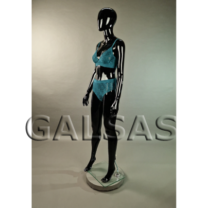 Female Full-Body Mannequin M1017D-J-BLIZG - full-body, glossy black. Plastic. 5 Female Full-Body Mannequin M1017D-J-BLIZG - full-body, glossy black. Plastic. 5