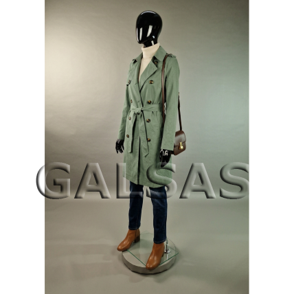 Female Full-Body Mannequin M1017D-J-BLIZG - full-body, glossy black. Plastic. 3