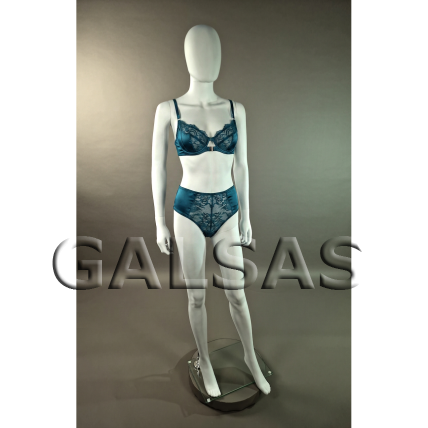 Female Full-Body Mannequin M1017K-B-MAT, Matte White. Plastic. 8