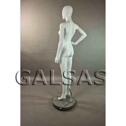 Nukainotas manekenas moteris M6007-B-MAT - pilno ūgio, balta matinė spalva. Plastikas. 4 Nukainotas manekenas moteris M6007-B-MAT - pilno ūgio, balta matinė spalva. Plastikas. 4