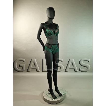 Female Full-Body Mannequin SF8-J-MAT - full-body, matte black. Plastic. 9 Female Full-Body Mannequin SF8-J-MAT - full-body, matte black. Plastic. 9