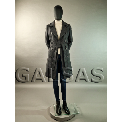 Female Full-Body Mannequin SF8-J-MAT - full-body, matte black. Plastic. 1