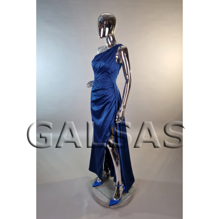 Silver Female Full-Body Mannequin, BF17-SILVER - full-body, featureless face. Plastic. 4