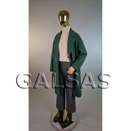 Female mannequin for clothing, stores, exhibitions - with wooden arms, linen-covered body, gold head - Model T65-Gold 1 Female mannequin for clothing, stores, exhibitions - with wooden arms, linen-covered body, gold head - Model T65-Gold 1