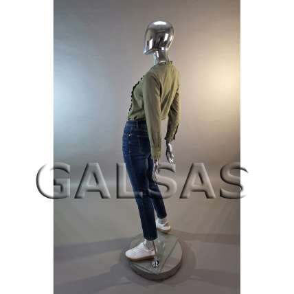 Matte White Female Full-Body Mannequin MAF13-B-MAT. Plastic. 3 Matte White Female Full-Body Mannequin MAF13-B-MAT. Plastic. 3