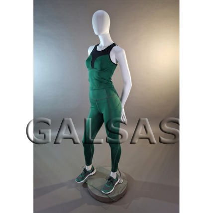 Matte White Female Full-Body Mannequin MAF13-B-MAT. Plastic. 5