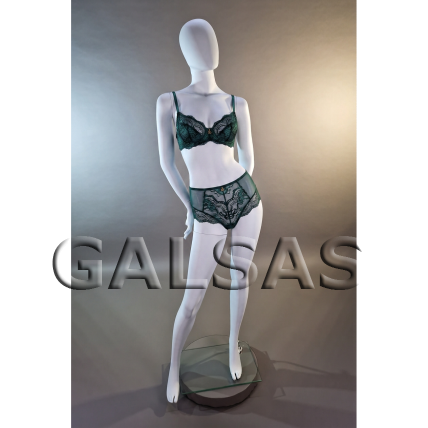 Matte White Female Full-Body Mannequin MAF13-B-MAT. Plastic. 9 Matte White Female Full-Body Mannequin MAF13-B-MAT. Plastic. 9