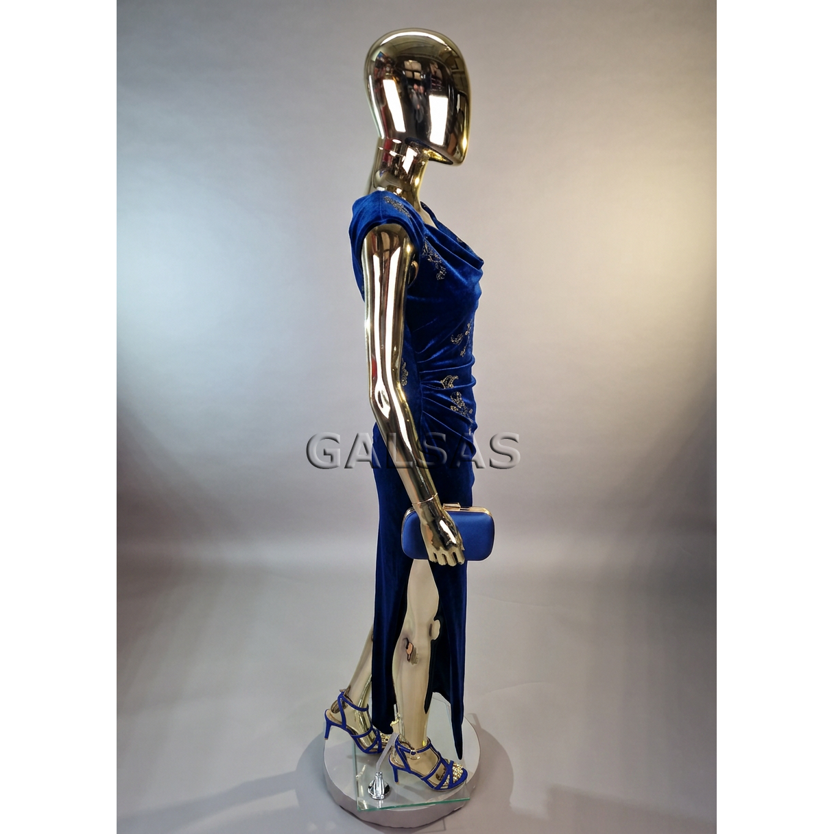 Gold Female Full-Body Mannequin BF2-GOLD. Plastic. 7