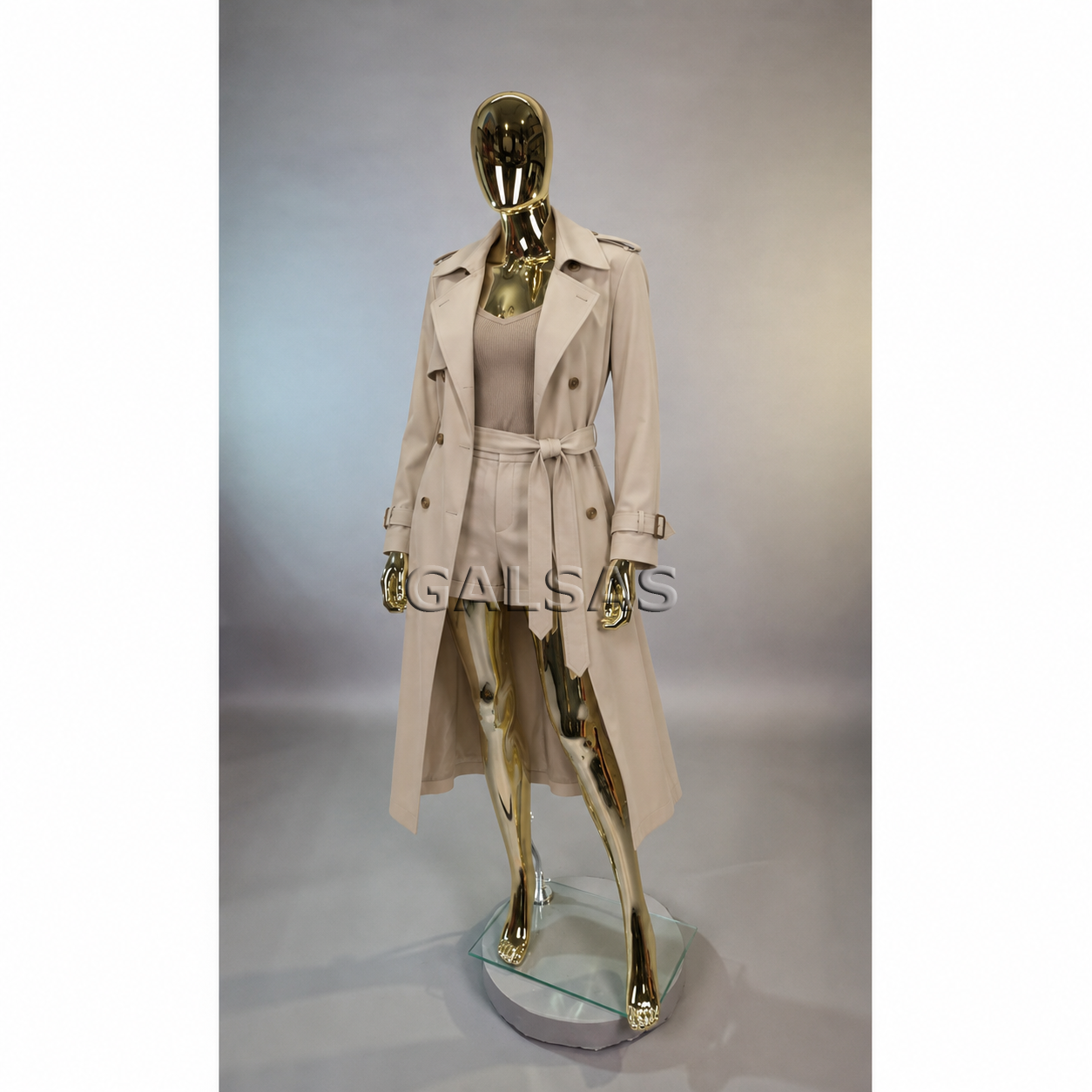 Gold Female Full-Body Mannequin BF1-GOLD - full-body. Plastic. 9