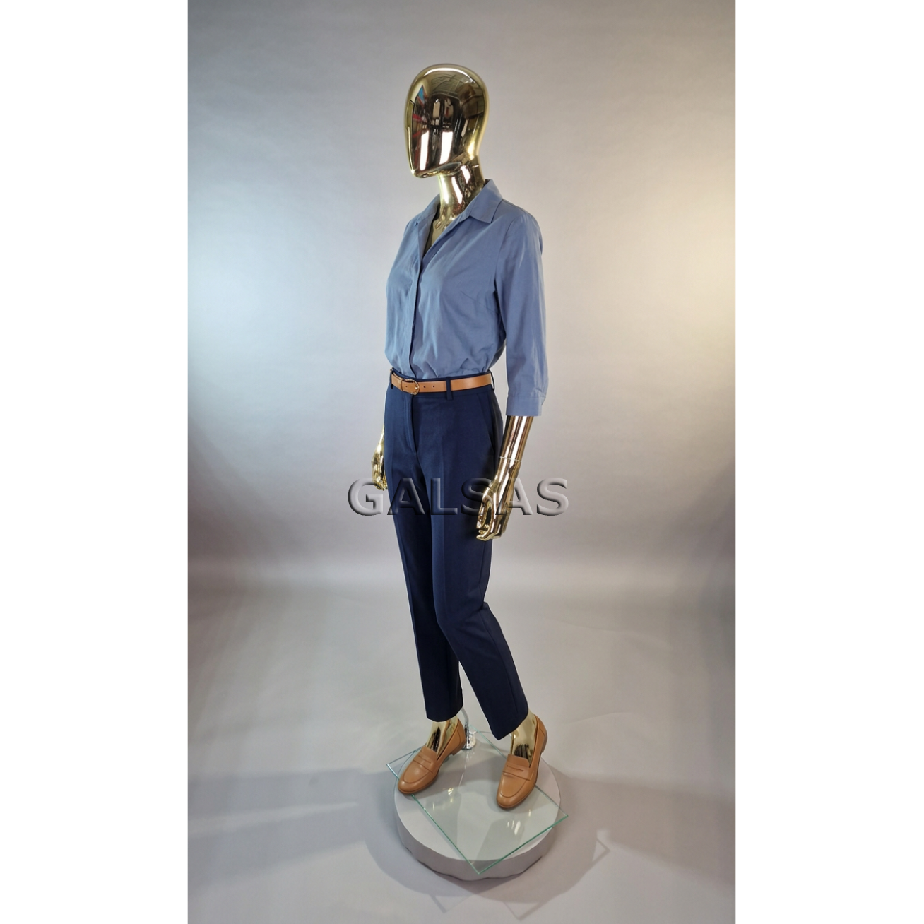 Gold Female Full-Body Mannequin BF2-GOLD. Plastic. 3
