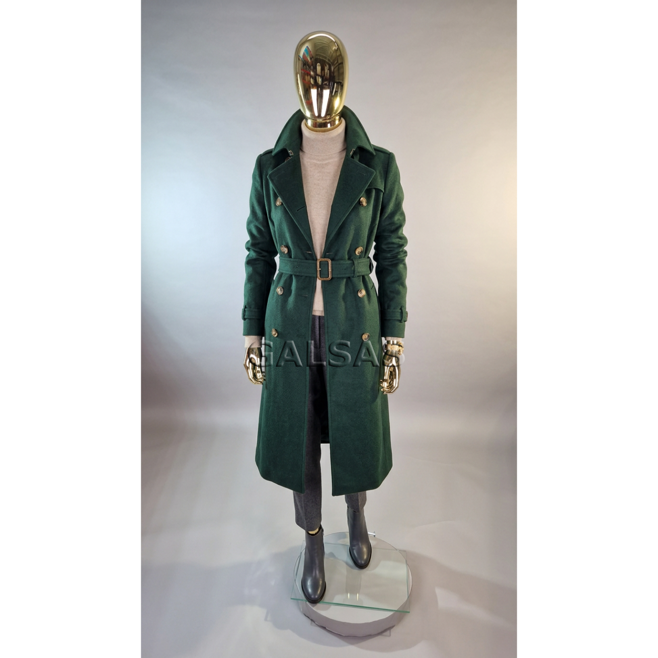Gold Female Full-Body Mannequin BF2-GOLD. Plastic. 1