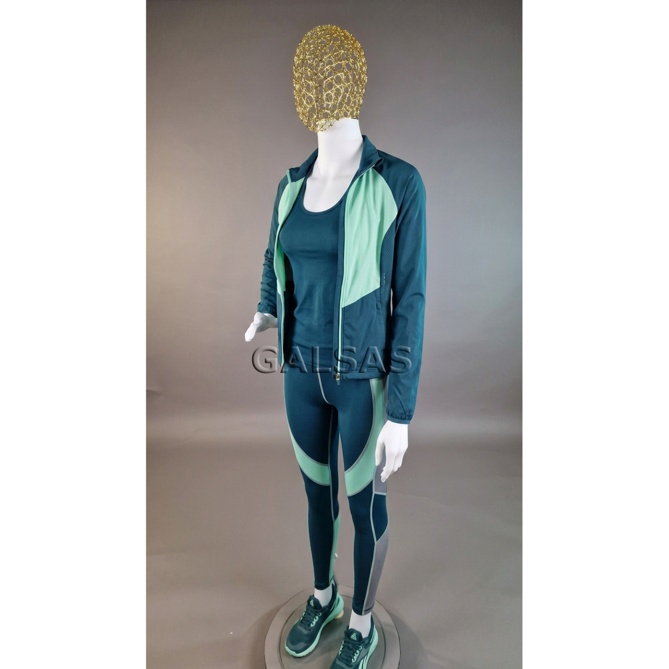 Female Mannequin 6007-TINKL-B-MAT - matte white, with woven mesh head. Plastic. 6