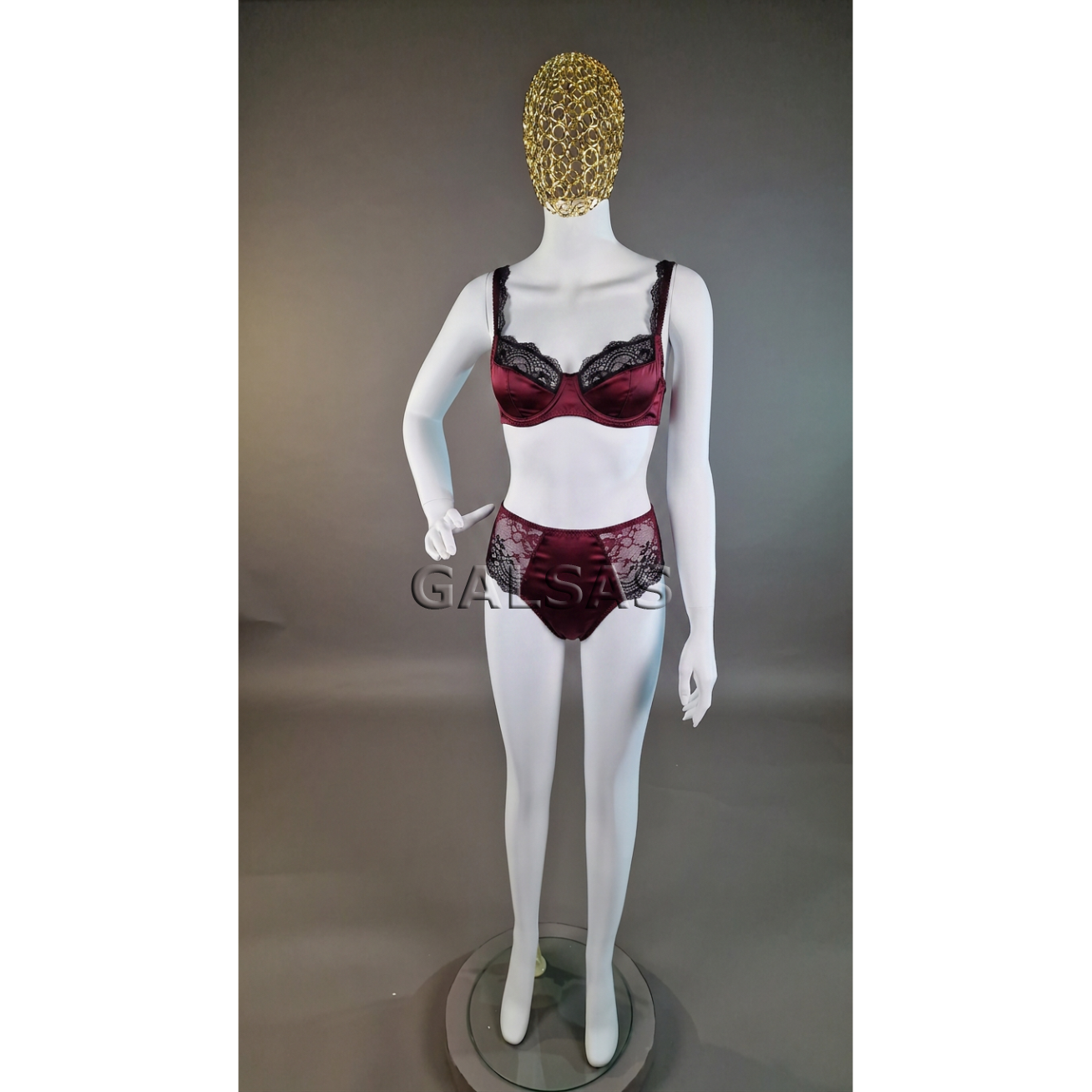 Female Mannequin 6007-TINKL-B-MAT - matte white, with woven mesh head. Plastic. 9