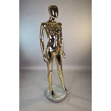 Gold Female Full-Body Mannequin BF1-GOLD - full-body. Plastic. Gold Female Full-Body Mannequin BF1-GOLD - full-body. Plastic.