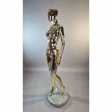 Gold Female Full-Body Mannequin BF2-GOLD. Plastic. Gold Female Full-Body Mannequin BF2-GOLD. Plastic.