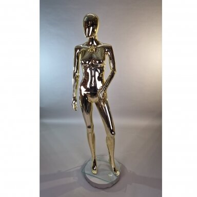 Gold Female Full-Body Mannequin BF3-GOLD. Plastic. Gold Female Full-Body Mannequin BF3-GOLD. Plastic.