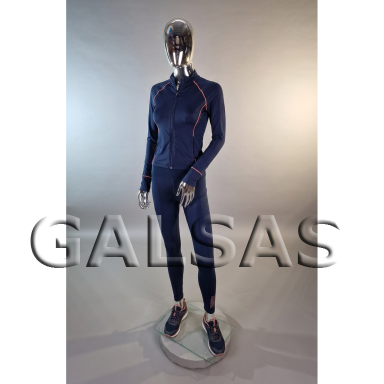 Silver Female Full-Body Mannequin, BF3-SILVER, Featureless. Plastic. Silver Female Full-Body Mannequin, BF3-SILVER, Featureless. Plastic.
