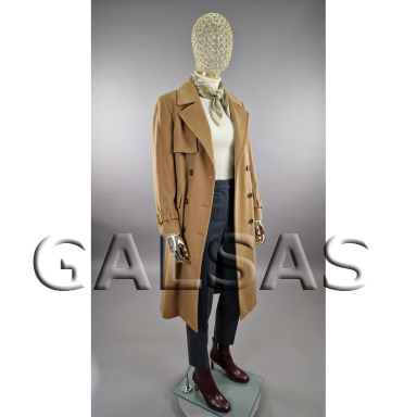 Gold Female Full-Body Mannequin with an Original Metal Head, Model BF2-TIN-GOLD. Plastic Gold Female Full-Body Mannequin with an Original Metal Head, Model BF2-TIN-GOLD. Plastic