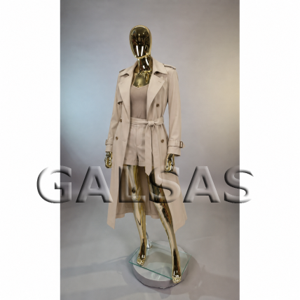 Gold Female Full-Body Mannequin BF1-GOLD - full-body. Plastic. 9