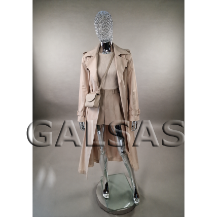 Mirror-Chrome Female Full-Body Mannequin with Woven Mesh Head - BF1-TINKL-SILVER 8 Mirror-Chrome Female Full-Body Mannequin with Woven Mesh Head - BF1-TINKL-SILVER 8