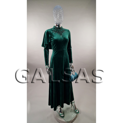 Mirror-Chrome Female Full-Body Mannequin with Woven Mesh Head - BF1-TINKL-SILVER 4