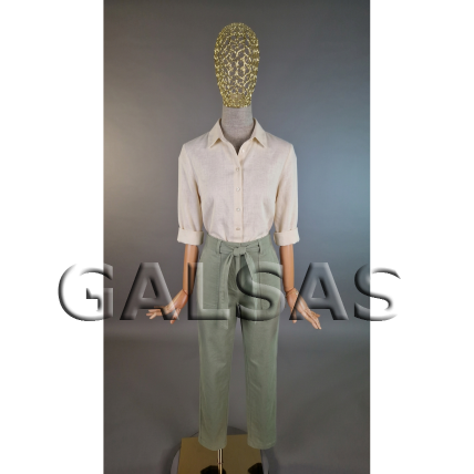 Female Mannequin with Wooden Arms, Linen Body and Silver-Colored Head - for Clothing, Stores and Exhibitions 8