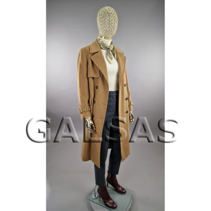 Gold Female Full-Body Mannequin with an Original Metal Head, Model BF2-TIN-GOLD. Plastic 1 Gold Female Full-Body Mannequin with an Original Metal Head, Model BF2-TIN-GOLD. Plastic 1