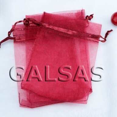 Burgundy Organza Gift Bags, 9 x 12 cm, Pack of 100 Burgundy Organza Gift Bags, 9 x 12 cm, Pack of 100