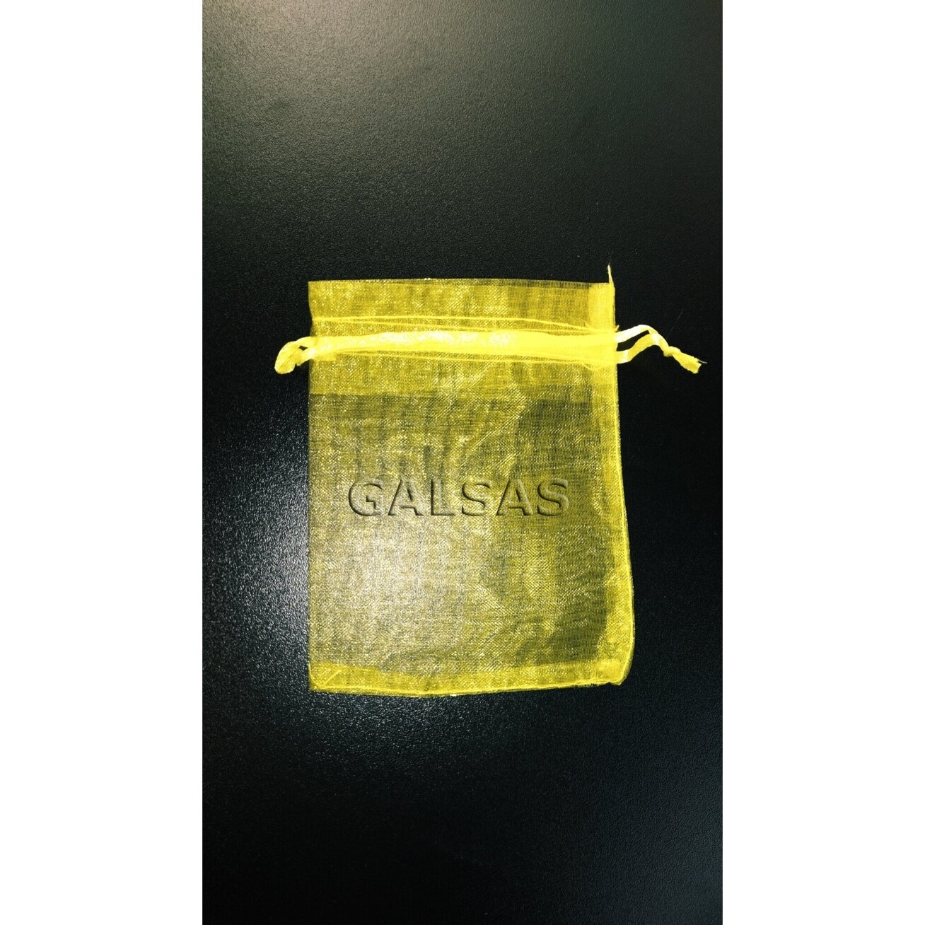 Papuošalų maišeliai - organza, "geltona citrina" spalva, 9 x 12 cm - juvelyrikos, bižuterijos papuošalų pakavimui. 1
