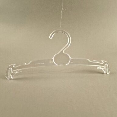 Lingerie Clothes Hanger - Transparent Plastic Lingerie Clothes Hanger - Transparent Plastic