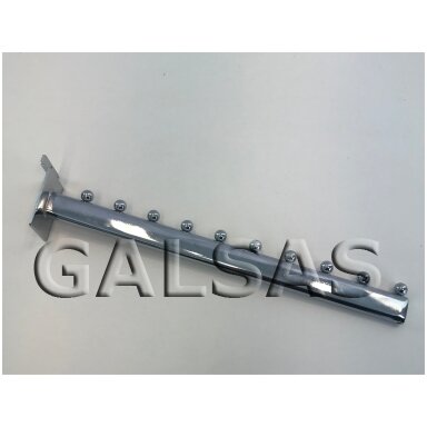 Slatwall Garment Hanger Rail, 10 Hanger Supports Slatwall Garment Hanger Rail, 10 Hanger Supports