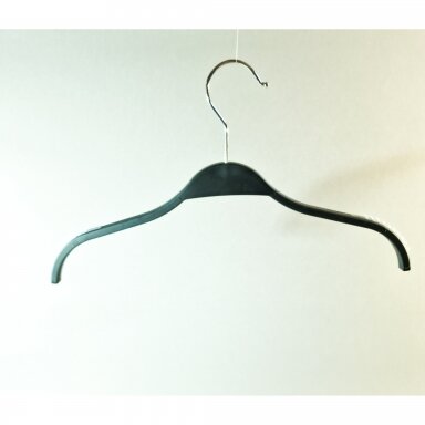 Clothes Hanger PLA-39, black plastic, 39 cm Clothes Hanger PLA-39, black plastic, 39 cm