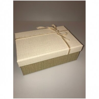 Dovanų dėžutė 16 x 23 x 9,5 cm (mod 2) -  popierinė, dvispalvė, dviejų dalių, 3 vnt komplektas